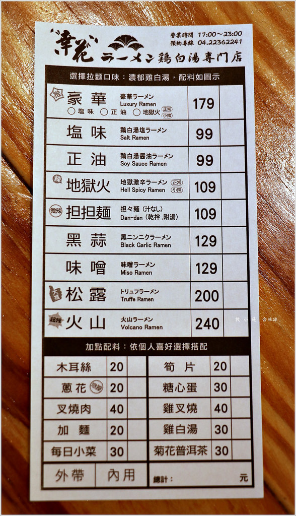 幸花雞白湯拉麵 台中文昌店‧巷子中的平價拉麵 百元吃松露拉麵 激推火山極辛拉麵 - 第5張圖 IMG_8225