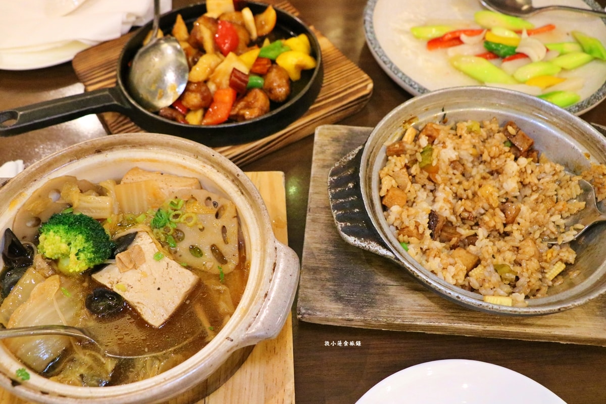 漢來蔬食 佛館店‧簡約禪風空間，五星素食料理，單點、合菜都很適合