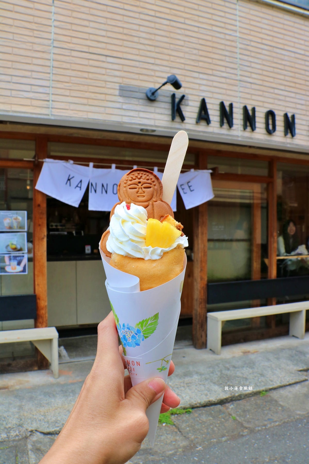 【神奈川鎌倉】KANNON COFFEE 鎌倉大佛可麗餅‧鐮倉長谷寺咖啡店，跟隨季節變化的鎌倉大佛可麗餅