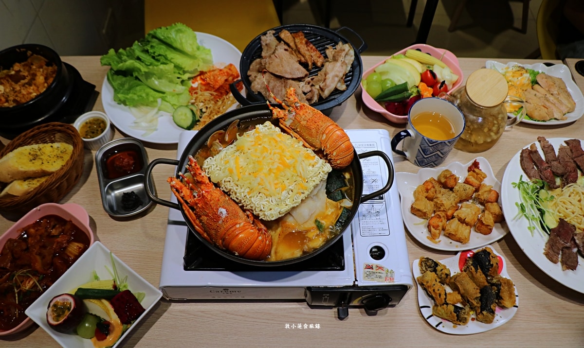 韓國料理 一日三餐삼시세끼 ‧巷弄中超低調的家庭韓式料理，不用300元就能吃到200g的龍蝦豆腐個人鍋，份量極多平價聚餐首選!!