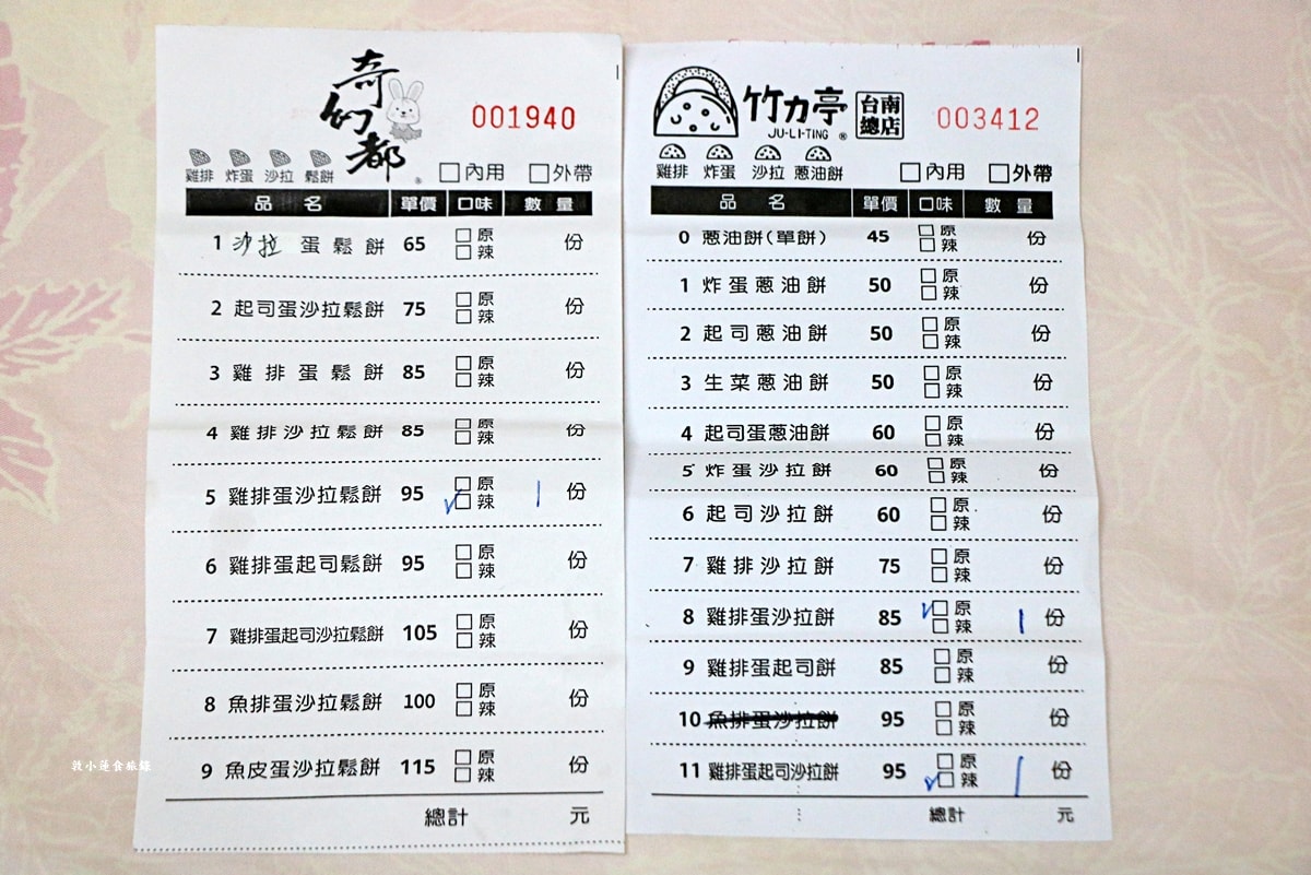 竹力亭 台南復國總店‧雞排炸蛋沙拉蔥油餅，超夯超狂排隊下午茶，在地人最推的午茶點心!!!