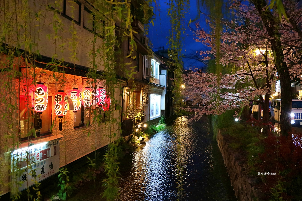 【日本京都】祇園白川櫻花‧京都浪漫賞櫻川道，如夢如幻的白川櫻，期間限定夜櫻點燈
